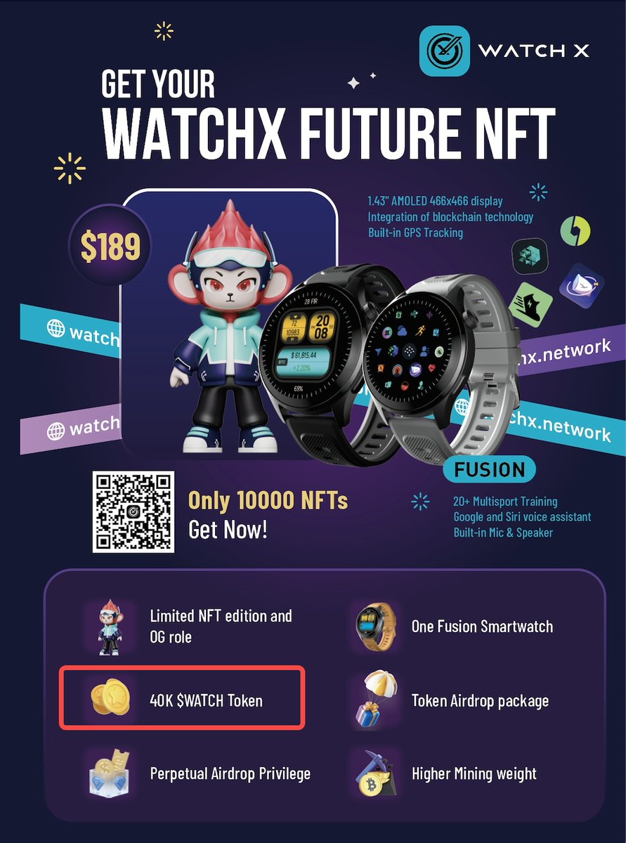 WatchX：IoTex生态智能穿戴设备，健康监测与加密支付双重功能