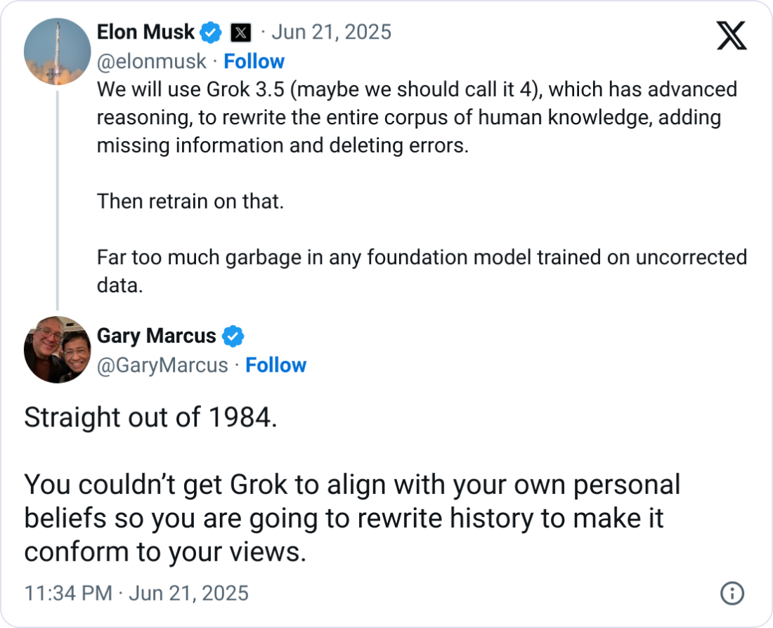 Gary Marcus对Grok的批评
