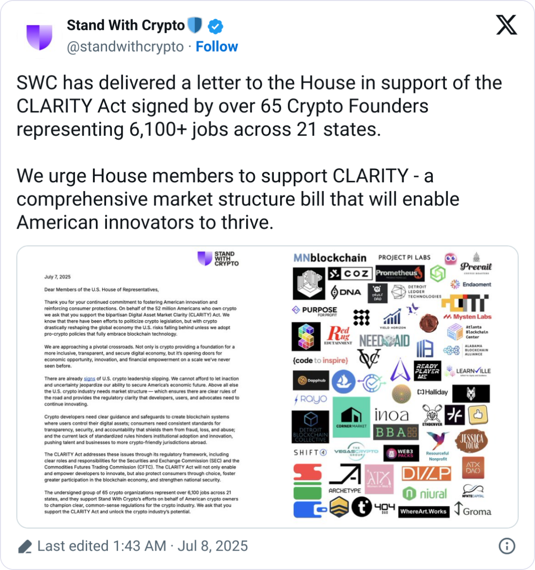 Coinbase加密游说团体呼吁国会通过关键区块链法案以推动行业发展