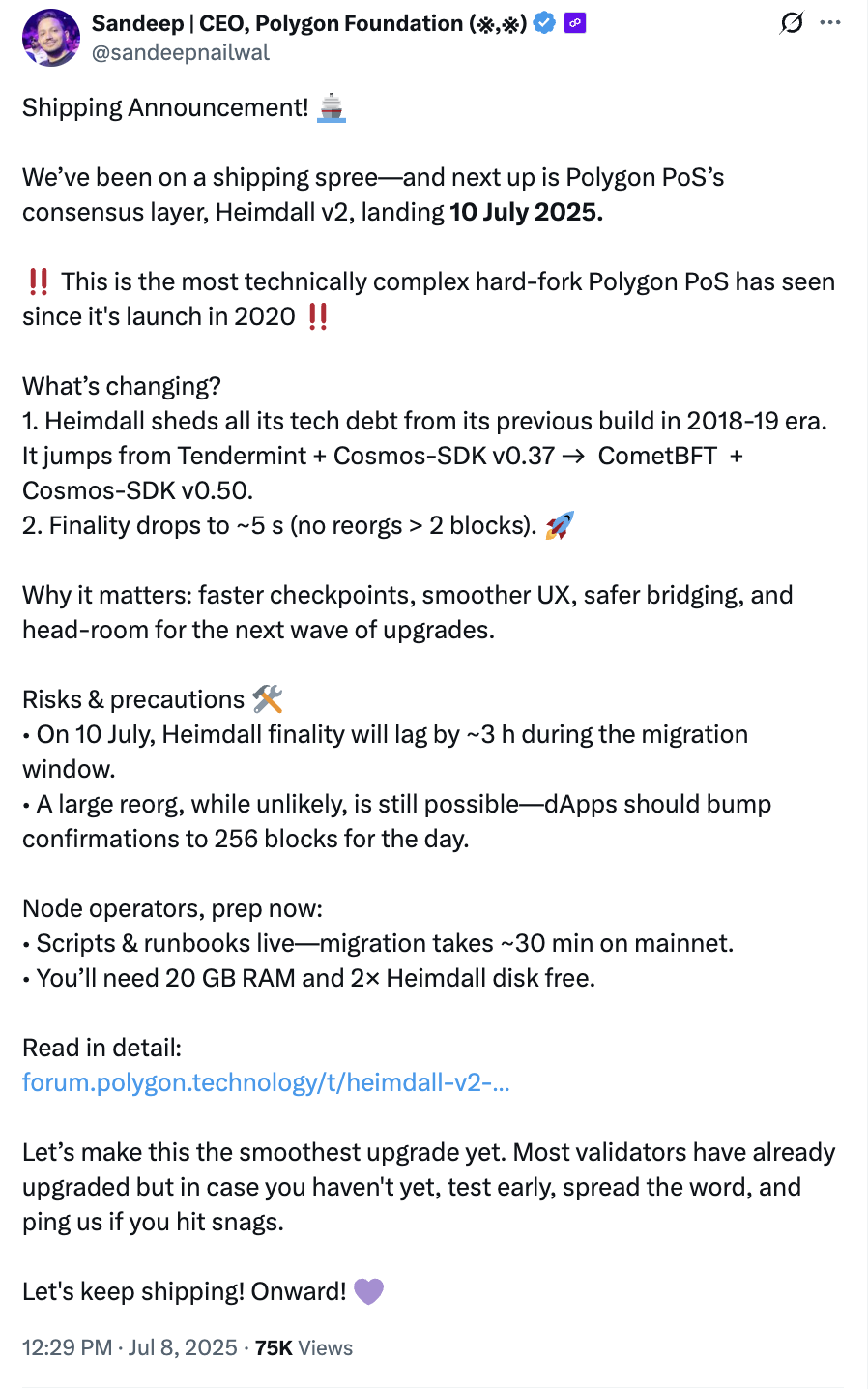Polygon Hemidall主网临时中断原因及解决方案解析