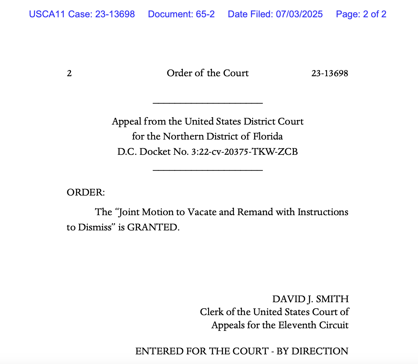 美国第十一巡回上诉法院关于Tornado Cash制裁案的裁决文件