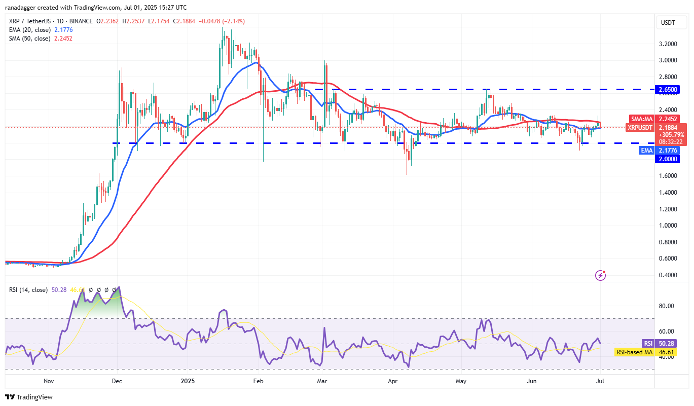 XRP价格走势日线图