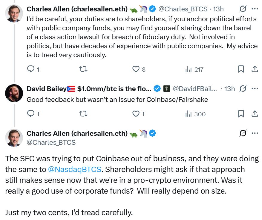 特朗普比特币顾问David Bailey计划为PAC筹集2亿美元BTC资金 | 区块链新闻