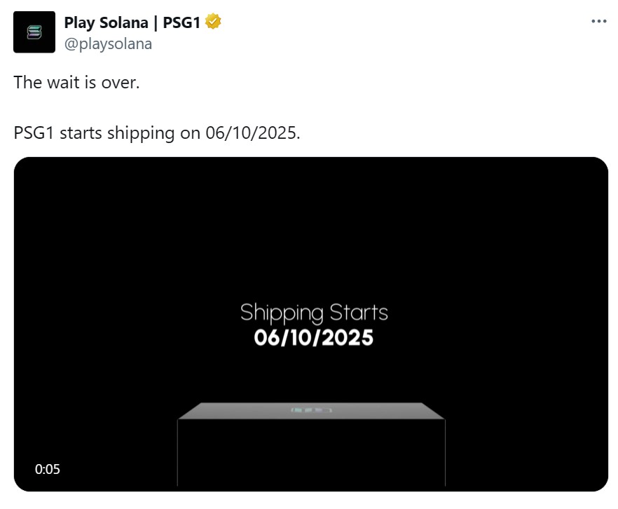 Play Solana掌上游戏设备十月发布：探索区块链游戏新体验