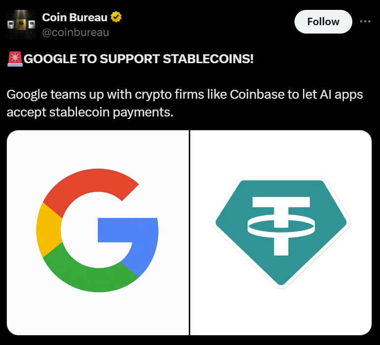 谷歌（Google）开源AI支付协议：支持稳定币集成，提升交易效率与安全性