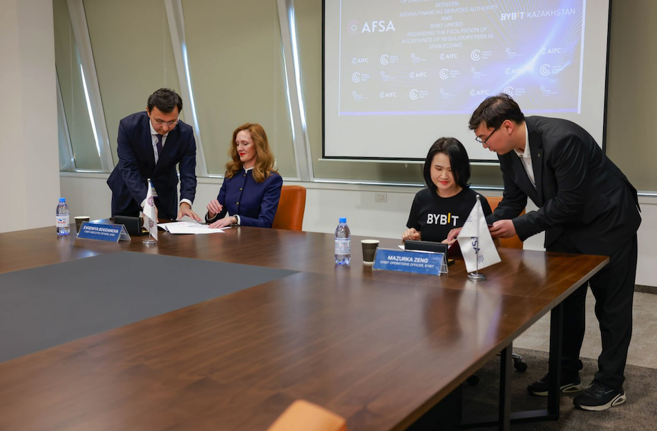 AFSA与Bybit签署稳定币支付谅解备忘录