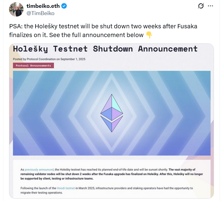 以太坊测试网Holešky迁移示意图