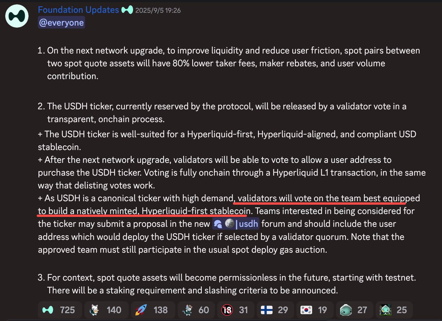 Hyperliquid USDH 稳定币发行机制示意图